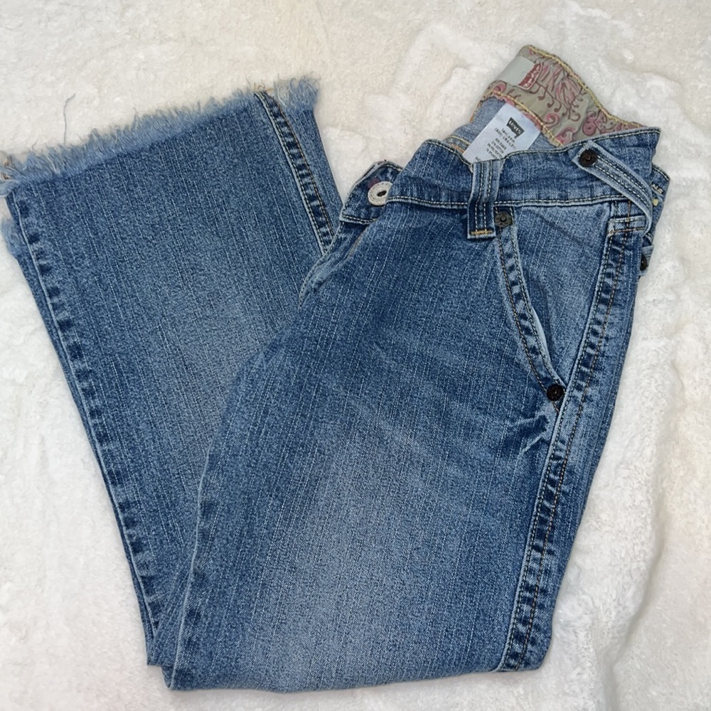 Vintage LEVI SLOUCH 504 jeans. Distressed cropped ankle. - Picture 10 of 10